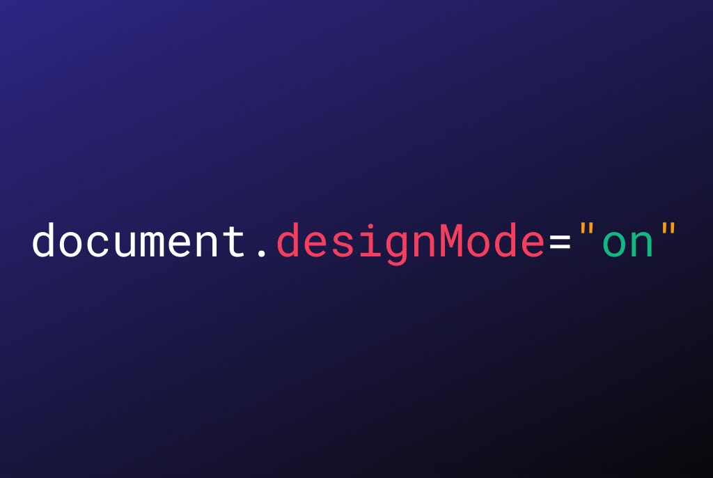 Picture of Document.DesignMode